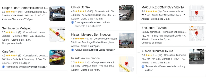 lotes de venta de autos en toluca