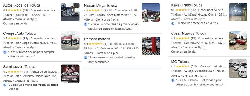 Coches en venta en toluca